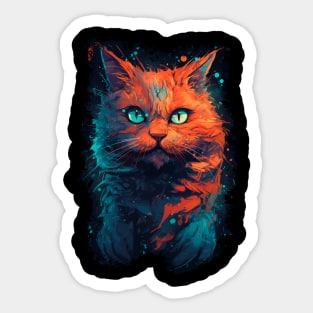 Serious cat Sticker